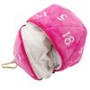 Ultra PRO - Hot Pink D20 Plush Dice Bag - The Perfect Dice Bag for Any RPG Games Like Magic: The Gathering, and D&D, Carry up to 50 Dice in a Stylish Plush Bag and Up Your Game view 4