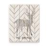 Be Brave Little One Buck Deer Nursery Sign Wall Sign Decor Kid's Room 24x30 view 1
