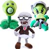 JHESAO 3 PCS Plants and Zombies Plush Plants Sets Zombies Toy Pea, 1 2 Stuffed Soft Gatling Pea Doll, Newspaper Zombie PVZ Plush Figure Doll New view 1