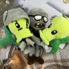 JHESAO 3 PCS Plants and Zombies Plush Plants Sets Zombies Toy Pea, 1 2 Stuffed Soft Gatling Pea Doll, Newspaper Zombie PVZ Plush Figure Doll New view 4