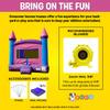 Crossover Pink Castle Inflatable Bounce House for Kids and Toddlers, 13 x 12 x 14.5 Foot Bouncy Jump Castle, Commercial-Grade Vinyl, with Stakes and Storage Bag, Blower Not Included view 2