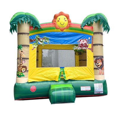 Crossover Classic Tropical Inflatable Bounce House, Bouncy Jump Castle for Kids and Toddlers, Outdoor Birthday Party Jumping Bouncer, Commercial-Grade, Without Blower, 13 x 12 x 14.5 Ft