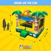 Crossover Classic Tropical Inflatable Bounce House, Bouncy Jump Castle for Kids and Toddlers, Outdoor Birthday Party Jumping Bouncer, Commercial-Grade, Without Blower, 13 x 12 x 14.5 Ft view 2