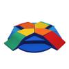 Factory Direct Partners 13681-110 SoftScape Mega Fun 360 Climber, Indoor Active Play Structure for Toddlers and Kids, Safe Soft Crawling, Sliding and Climbing (16-Piece) - Multicolor view 1