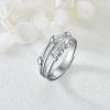 LELOUCHY Anxiety Rings for Women Men Unisex Adjustable Fidget Love Rings for Anxiety Stress Worry Spinning Bead Rings view 3