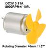 Ruilogod 1Set DC3v 0.11A 8000RPM+/-10% Motor with 40mm Dia 4 Vanes Yellow Propeller (id: dc5 f92 d68 8d9 9e6 view 2