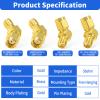 Superbat FPV Drone Goggles Antenna Adapter SMA to RP-SMA 45 Degree Adapter Connector Kit 4-Pack for FPV Antenna Race/Quadcopter Fatshark Goggles WiFi Antenna Extension Cable view 3