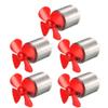 Ruilogod 5pcs DC 3V 0.38A 8000RPM Motor w 4 Vanes Red 40mm Rotating Dia Propeller (id: eab d93 034 cea 079 view 1