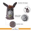 SandT Collection Donkey Head Latex Mask Dress Up Halloween Costume Party Mask Cosplay view 4