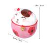 ABOOFAN Ceramic Lucky Cat Coin Piggy Bank Delicate Desktop Adornment Home Desktop Ornament Porcelain Money Change Pot Feng Shui Decor 3.93 x 3.54 x 3.54 Inch view 3