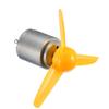 Ruilogod DC 12V 0.04A 7000RPM Motor w 3 Vanes Yellow 80mm Rotation Dia Propeller (id: 906 16b 91c bab 1d7 view 1