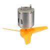 Ruilogod DC 12V 0.04A 7000RPM Motor w 3 Vanes Yellow 80mm Rotation Dia Propeller (id: 906 16b 91c bab 1d7 view 2