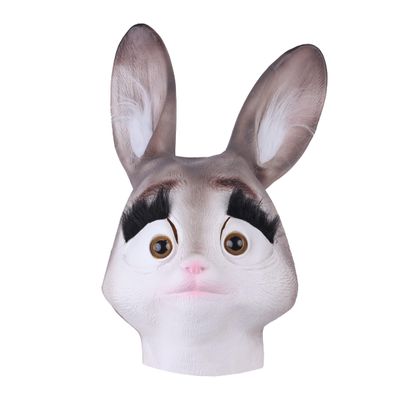 SandT Collection Bunny Head Latex Mask Dress Up Halloween Costume Party Mask Cosplay