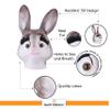 SandT Collection Bunny Head Latex Mask Dress Up Halloween Costume Party Mask Cosplay view 4