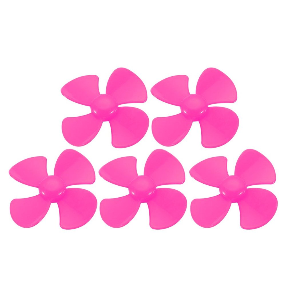 Ruilogod 5pcs Plastic 4 Vanes Propeller 40mm Diameter Rosiness for RC Boat Airplane Toy (id: d78 186 239 9af d64
