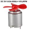 Ruilogod DC 5V 0.03A 6500RPM Motor w 4 Vanes Red 40mm Rotating Dia Propeller (id: 0b7 216 306 07b 054 view 4