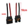 1Pair Male Female QS10-S Plug with 10cm 6AWG Silicone Cable 180A Large Current Anti-Spark Adapter Connector Wire for RC Car UAV Drone Parts view 3