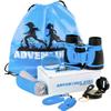 Adventure Kidz - Outdoor Exploration Kit, Childrens Toy Binoculars, Torch, Compass, Whistle, Magnifying Glass, Backpack. Great Kids Gift Set for Camping, Hiking, Educational and Pretend Play. view 1
