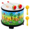 Crafteem Floor Tom Drum for Kids 8-inch Percussion Instrument Music Drum with 2 Mallets and Color Maracas for Baby Children Special Christmas Birthday Toy Gift view 1