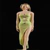 1/6 Scale Female Clothes, Female Long Skirt Dress with Strapless Ribbon Clothing for 12inch Seamless Action Figure Body Doll (JO21X-46 Green) view 1