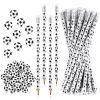 Tinlade 72 Pcs Soccer Pencils and Erasers for Kids Fun Wooden Pencils for Kids Boys Sports Themed Stuff Birthday Party Favors Gifts Goodie Bags Students Stationery Party School Office Supplies view 1