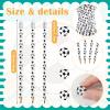 Tinlade 72 Pcs Soccer Pencils and Erasers for Kids Fun Wooden Pencils for Kids Boys Sports Themed Stuff Birthday Party Favors Gifts Goodie Bags Students Stationery Party School Office Supplies view 3