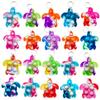 HOZKEAP 20 Packs Bulk Turtle Mini pop Fidget Keychain  Boys and Girls kids Birthday Party Favors Supplies and Classroom Students Prize view 1