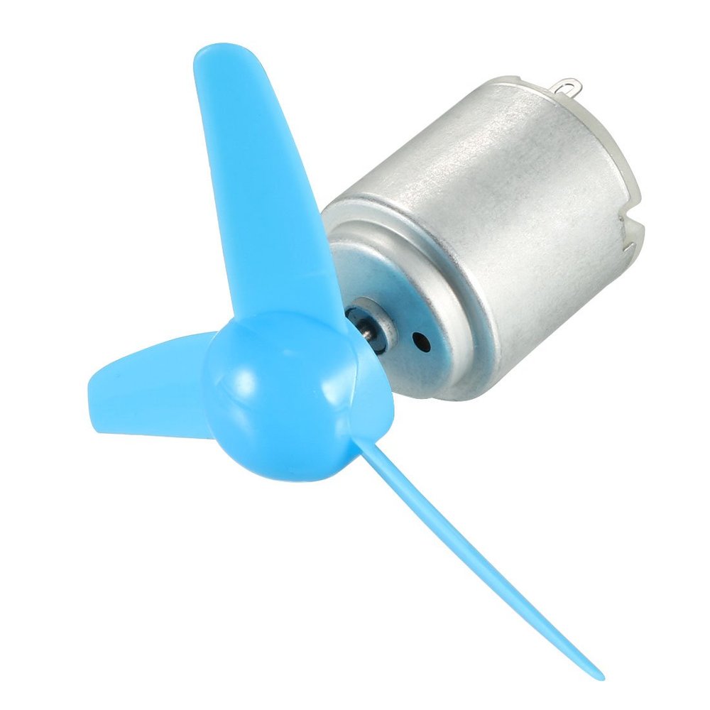 Ruilogod 1Set DC 3V 0.9A 7500RPM Motor with 80mm Dia 3 Vanes Blue Propeller (id: a9c c2b 7c5 bcb 4ea