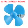 Ruilogod 5pcs DC 6V 0.13A 7500(+/-10%) RPM Motor w 4 Vanes Blue 56mm Rotating Dia Propeller (id: 4ee 09b 37a 6b0 ca3 view 2