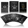 WJPC Silver Foil Tarot Cards with Guide Book Set&Gift Box for Beginner& Expert. Original Design Tarot Decks, Tarot Cards Decks view 1