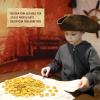 Chivao 300 Pcs Gold Coins Plastic Treasure Pirate Coins Fake Toy Carnival St. Patrick's Day Party Favors Pirate Party Decoration Birthday Adventure Themed Supplies view 4