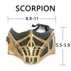VZQI Kombat Mask Scorpion Mask Halloween Game Cosplay Costume Mens view 3