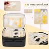BAFASO Breast Pump Bag (Compatible with Medela Pump in Style) with a Waterproof Pump Parts Pad, Carrying Case for Medela Pump in Style and Extra Parts (Patent Pending), Black view 2
