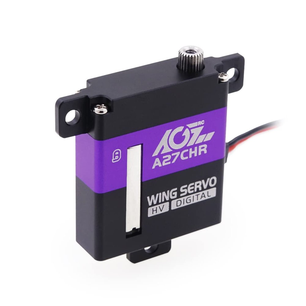 AGFRC 10.2KG High-Torque Micro RC-Wing-Servo - Digital CNC Thin Metal Gear Digital Coreless Servo Motor for Airplane Glider(A27CHR)