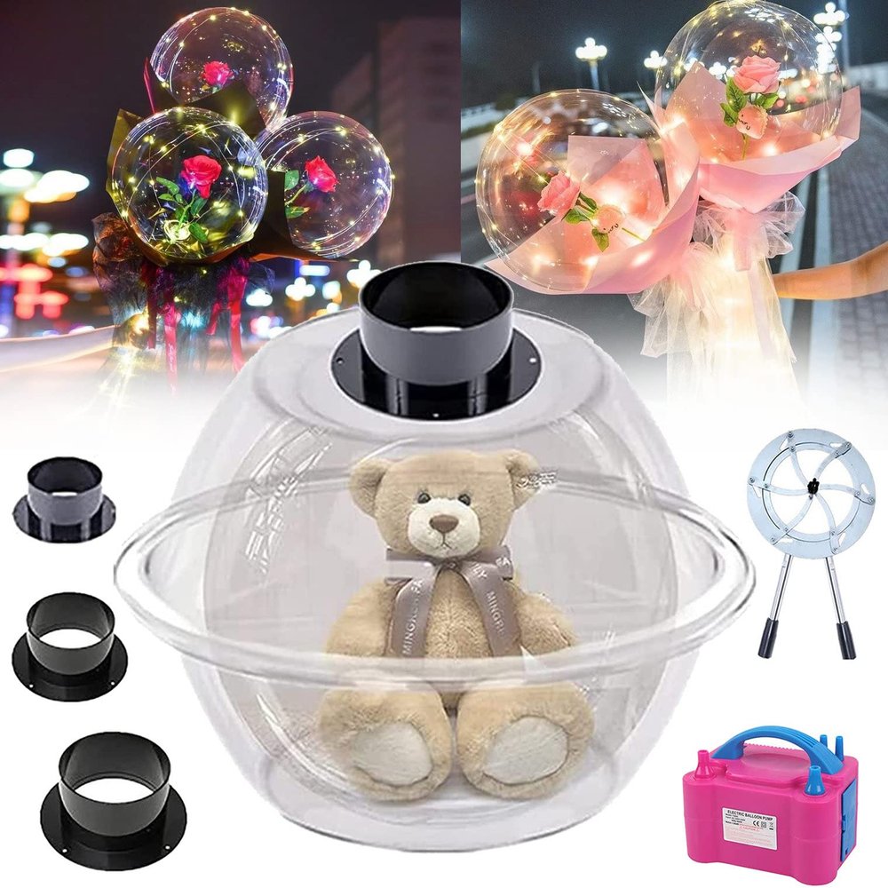 Balloon Expander,Balloon Stuffer With Balloon Pump And Flaring Pliers Used,2022 New Balloon Stuffing Machine, Balloon Filling Tool Set For Birthday Party Art Balloons Decoration
