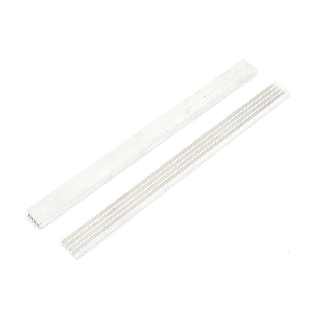 Ruilogod 2 Pcs Silver Tone Aluminum Heat Sink Heatsink 150mm x 11mm x 5mm (id: 2b1 946 cd8 0e0 3c1