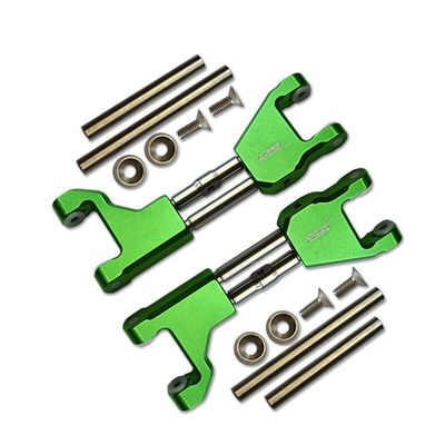 Stainless Steel+ Aluminum Supporting Mount With Front Or Rear Upper Arms For Traxxas 1/10 Maxx With WideMAXX Monster Truck 89086-4 - 14Pc Set Green