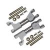 Stainless Steel+ Aluminum Supporting Mount With Front Or Rear Upper Arms For Traxxas 1/10 Maxx With WideMAXX Monster Truck 89086-4 - 14Pc Set Silver view 1