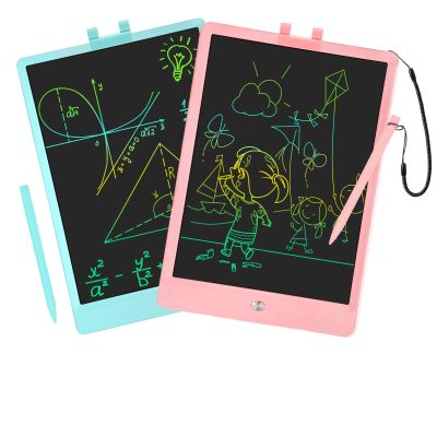 PYTTUR 10 Inch LCD Writing Tablet Colorful Writing Board for Kids Learning Drawing Pad Educational Toy Gift for Toddlers(Pink+Blue)