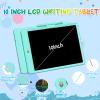 PYTTUR 10 Inch LCD Writing Tablet Colorful Writing Board for Kids Learning Drawing Pad Educational Toy Gift for Toddlers(Pink+Blue) view 2