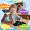 PYTTUR 10 Inch LCD Writing Tablet Colorful Writing Board for Kids Learning Drawing Pad Educational Toy Gift for Toddlers(Pink+Blue) view 3