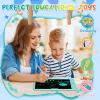 PYTTUR 10 Inch LCD Writing Tablet Colorful Writing Board for Kids Learning Drawing Pad Educational Toy Gift for Toddlers(Pink+Blue) view 4