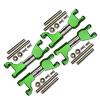 Stainless Steel+Aluminum Supporting Mount With Front & Rear Upper Arms For Traxxas 1/10 Maxx With WideMAXX Monster Truck 89086-4 - 28Pc Set Green view 1