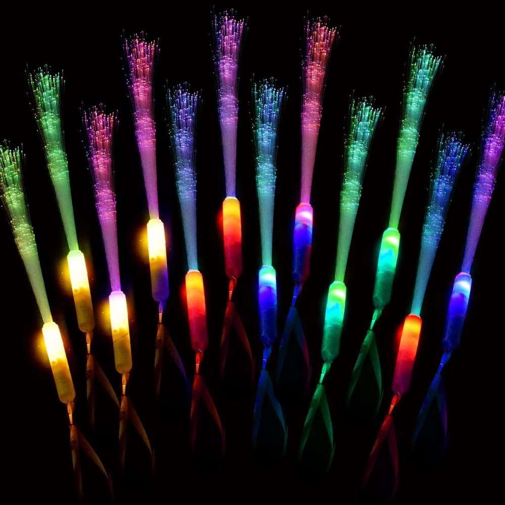 M.best 72pcs Glow Sticks Party Supplies, 3 Modes Colorful Flashing LED Light Up Glow Wands Sticks for Party Favors