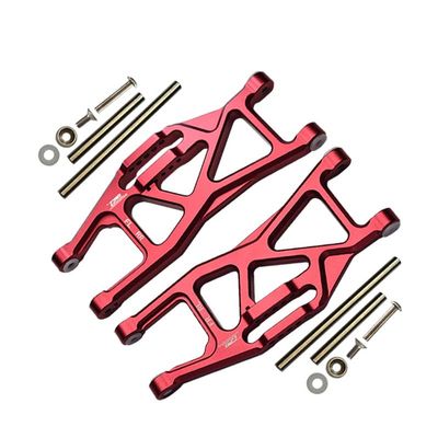 Aluminum Front Or Rear Lower Arms For Traxxas 1/10 Maxx With WideMAXX Monster Truck 89086-4 - 14Pc Set Red