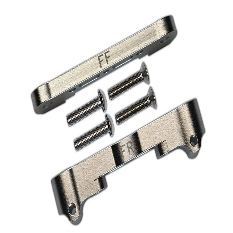Aluminum Front Lower Suspension Mount For Arrma 1:8 KRATON/OUTCAST/NOTORIOUS/TYPHON/TALION/KRATON V5 / NOTORIOUS V5 / 1:7 INFRACTION/INFRACTION V2 / LIMITLESS / 1:10 SENTON - Silver