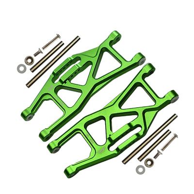 Aluminum Front Or Rear Lower Arms For Traxxas 1/10 Maxx With WideMAXX Monster Truck 89086-4 - 14Pc Set Green