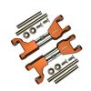 Stainless Steel+ Aluminum Supporting Mount With Front Or Rear Upper Arms For Traxxas 1/10 Maxx With WideMAXX Monster Truck 89086-4 - 14Pc Set Orange view 1