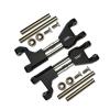 Stainless Steel+ Aluminum Supporting Mount With Front Or Rear Upper Arms For Traxxas 1/10 Maxx With WideMAXX Monster Truck 89086-4 - 14Pc Set Black view 1