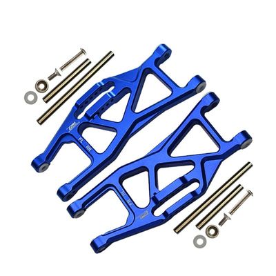 Aluminum Front Or Rear Lower Arms For Traxxas 1/10 Maxx With WideMAXX Monster Truck 89086-4 - 14Pc Set Blue